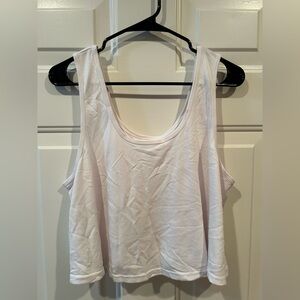 Fabletics Soft White Tank Top